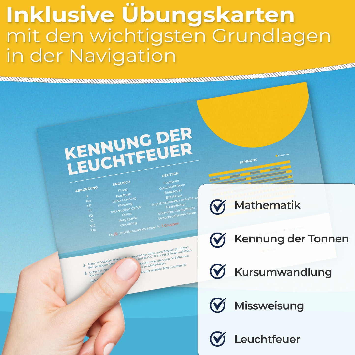 Navigationsbesteck für den Sportbootführerschein I SBF See & Binnen l SKS See